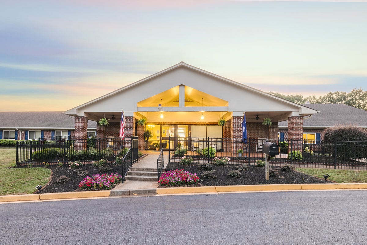 Front view of the Piedmont Post Acute facility