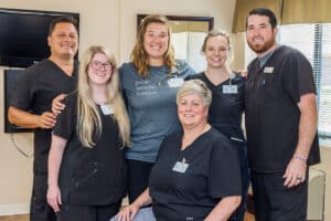Rehab therapists portrait in the Rehab gym at the Piedmont Post Acute facility
