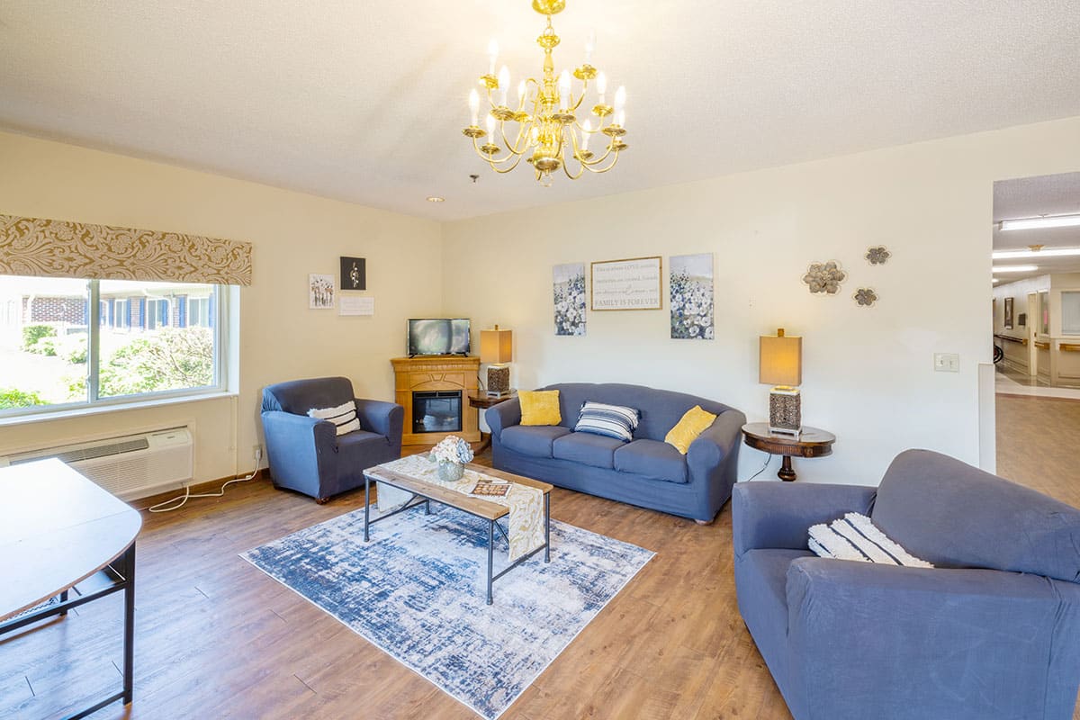 General living area at the Piedmont Post Acute facility